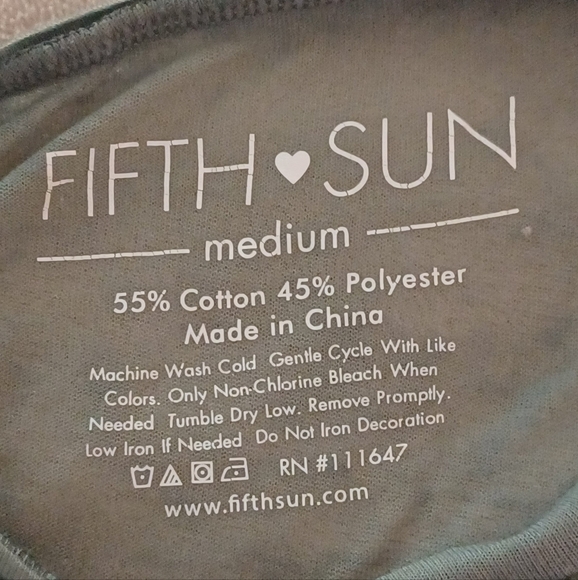 Fifth Sun M Olive Green Sheer Slvls Knotted Front California Graphic Tank Top - Picture 3 of 10